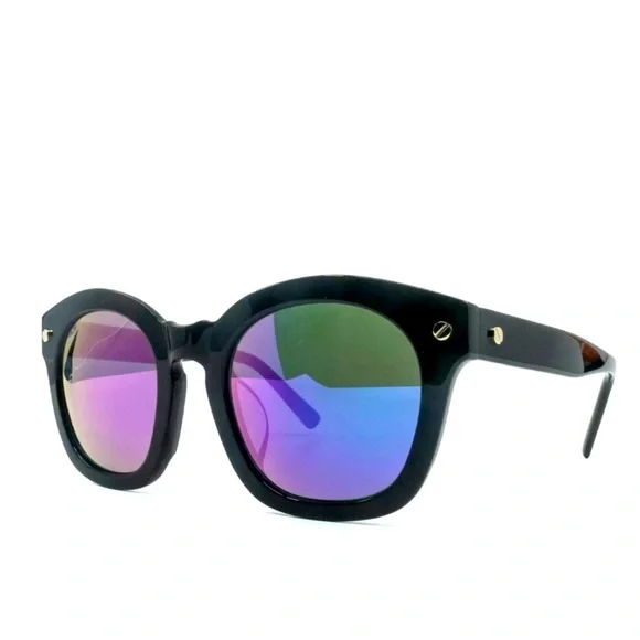 Authentic MCM Designer Name Brand Purple Mirror Lens Sunglasses Italy Runway NEW